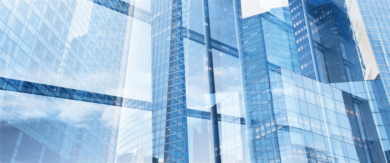 Glass office tower